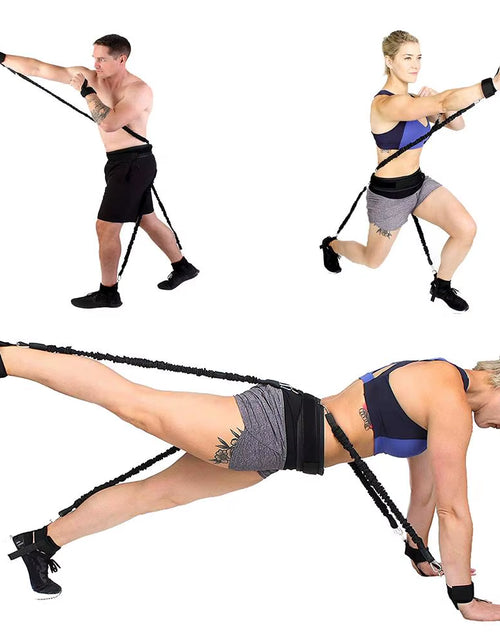 Load image into Gallery viewer, Boxing Training Resistance Band Set Fitness Resistance Bands Waist Leg Bouncing Training for Arm Exercises Boxing Muay Training
