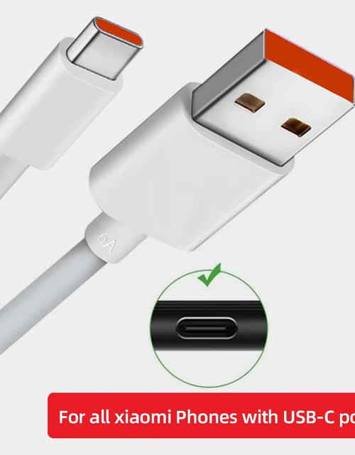 Load image into Gallery viewer, Original Usb Type C Cable 120W 100W 90W 67W Turbo Fast Charger Mi 17 15 14 13 12 T Pro 11 Ultra Poco F8 X8 X7 Redmi Note
