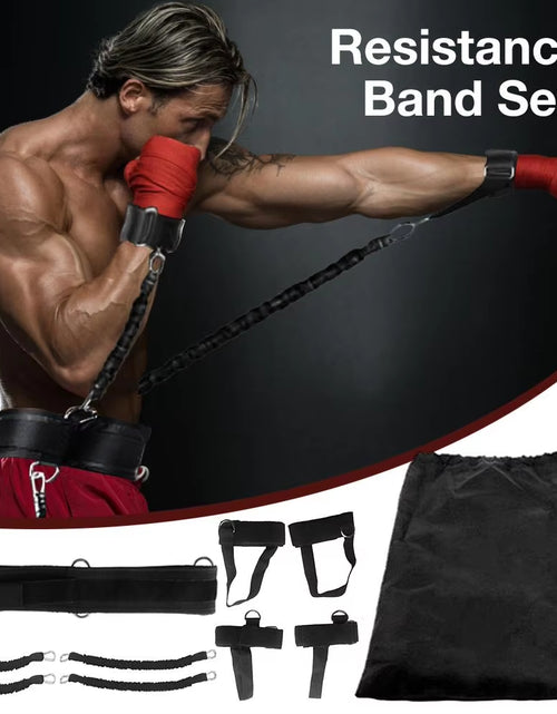 Load image into Gallery viewer, Boxing Training Resistance Band Set Fitness Resistance Bands Waist Leg Bouncing Training for Arm Exercises Boxing Muay Training
